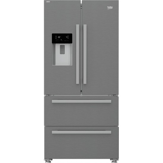Beko GNE60530DXN Amerikaanse koelkast Zilver