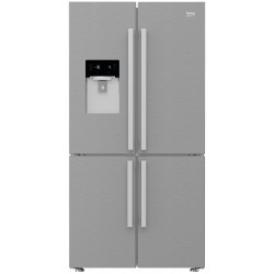 Beko GN1426234ZDXN Amerikaanse koelkast Zilver